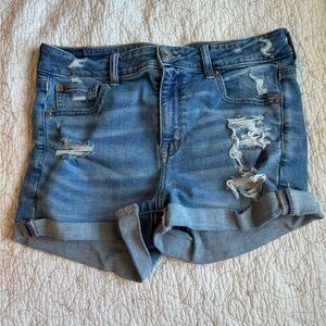 American eagle ripped jean shorts